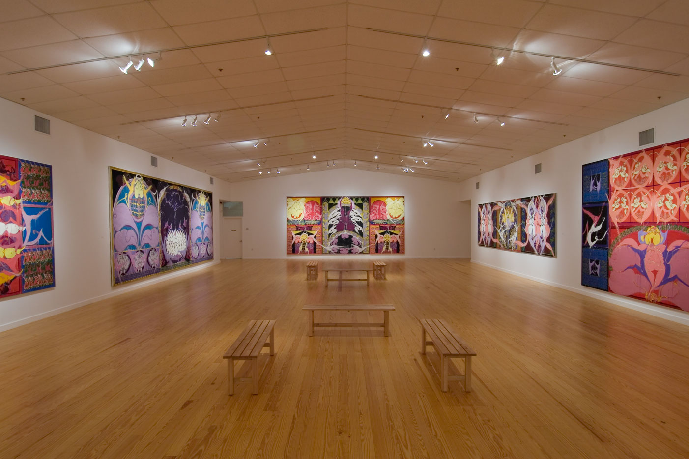 the late paintings of Norman Bluhm, Installation view Station Museum of Contemporary Art, 2007