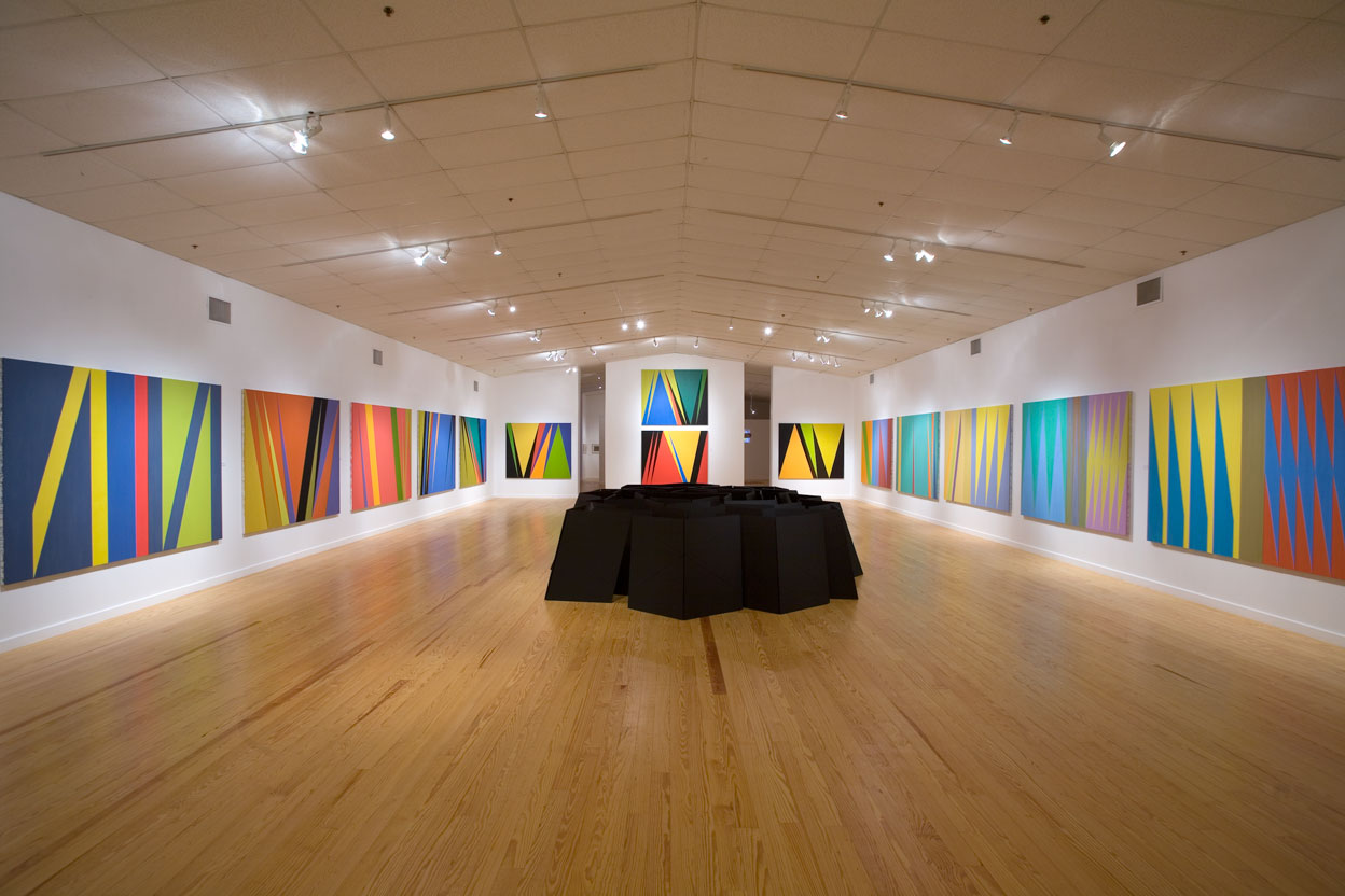 Installation view of James Little's paintings and George Smith's sculpture, Station Museum of Contemporary Art, 2007