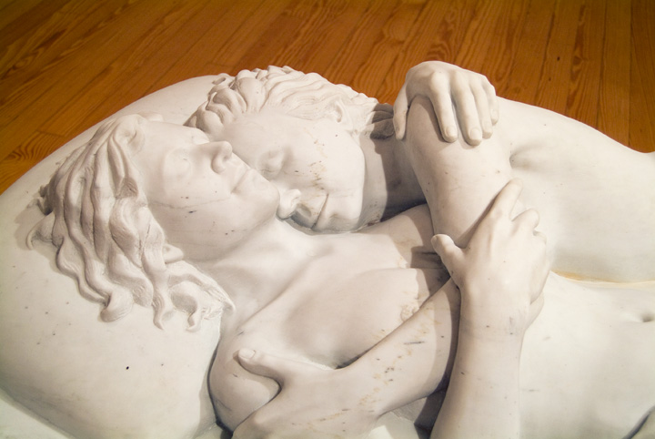 Patricia Cronin, "Memorial To A Marriage", 2002, Carrara marble