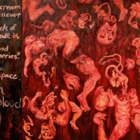 George Gittoes, "Blood Aquarium", 2010, oil on canvas
