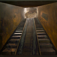 Ed Wilson, "Architecture of Death: Stairway Sachsenhausen II", 2009, steel