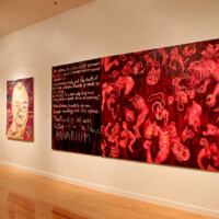 George Gittoes, "Witness To War", Installation view, Station Museum of Contemporary Art, 2011