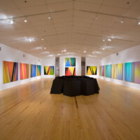 Installation view of James Little's paintings and George Smith's sculpture, Station Museum of Contemporary Art, 2007