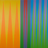 James Little, "Psychic", 2007, oil, wax, canvas, 76”x98”