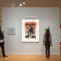 Mel Chin, "Wilder West": a film currently in production, 2018, Digital print in Marquee Wood, pigment, light bulbs and porcelain sockets and wiring; "Gang Leader and B-Girls", Graphite on Vellum paper; Opening sequence for "Wilder West" Storyboards, Mixed media