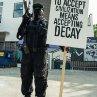 DEMOCRACIA, "To accept civilization means accepting decay"